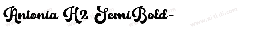 Antonia H2 SemiBold字体转换